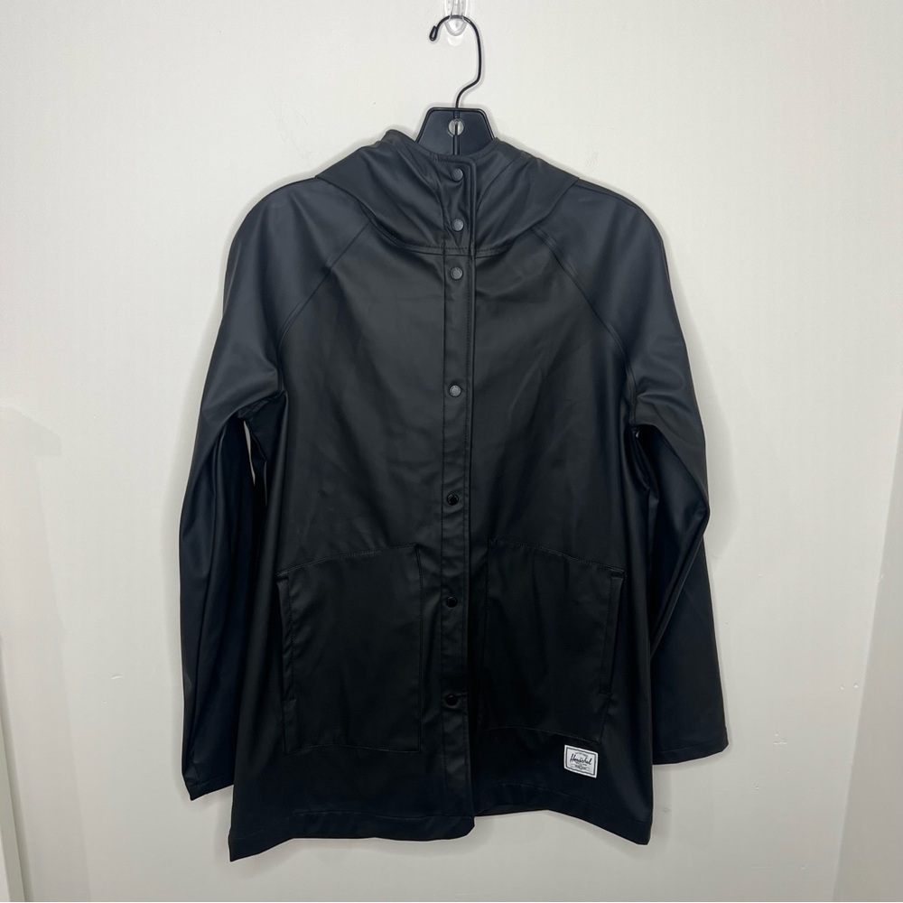 Herschel Supply Company Black Hooded Trench Coat